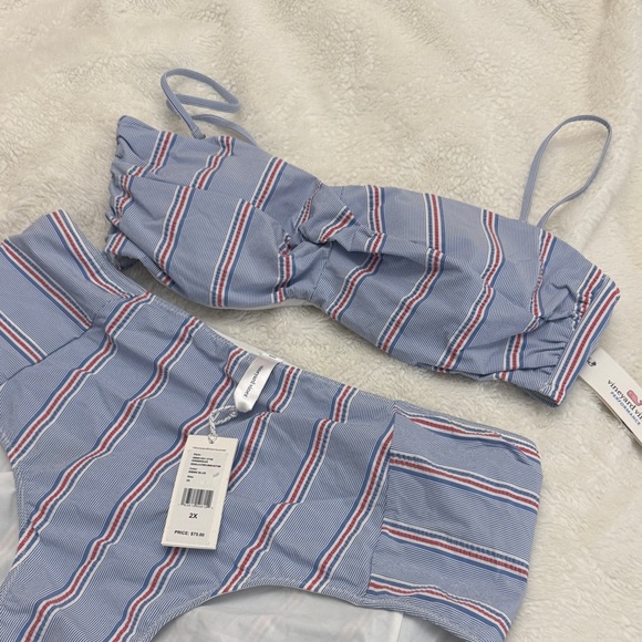 Vineyard Vines Blue Striped Bikini - Picture 7 of 8